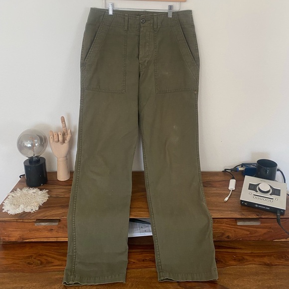 Imogene + Willie oliver military trouser in olive Size 32 - Picture 11 of 11